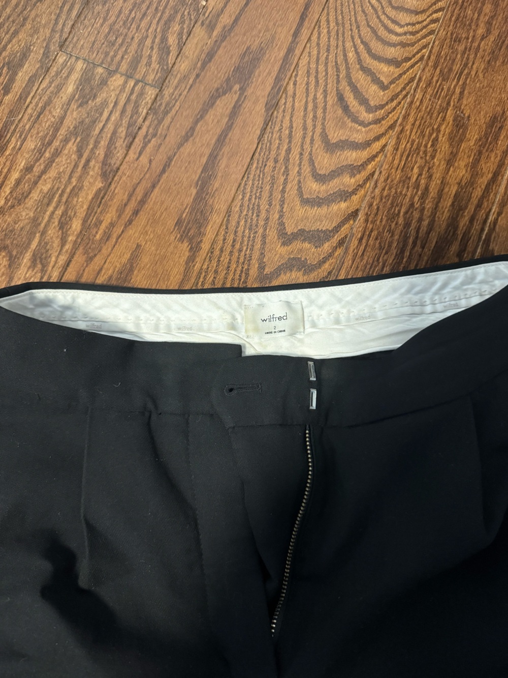 Wilfred Black High-Rise Tailored Trousers